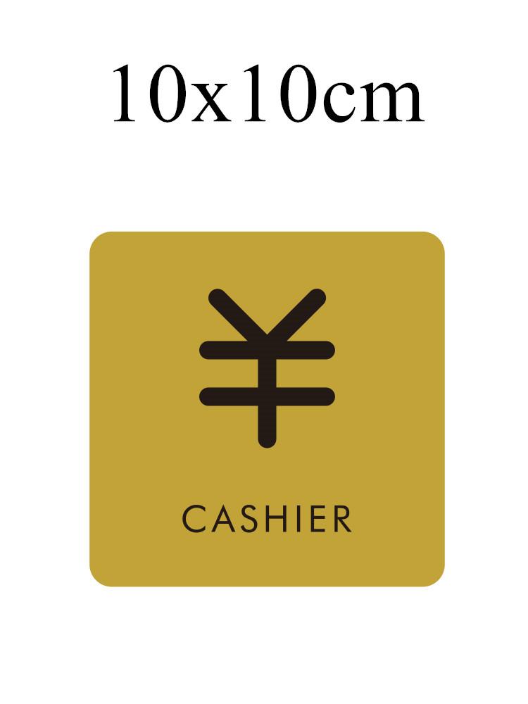 Stainless Steel Slogan No Smoking Sign Public Places Warning Signage Wall Stickers WIFI Plaque Number Custom Address Plates