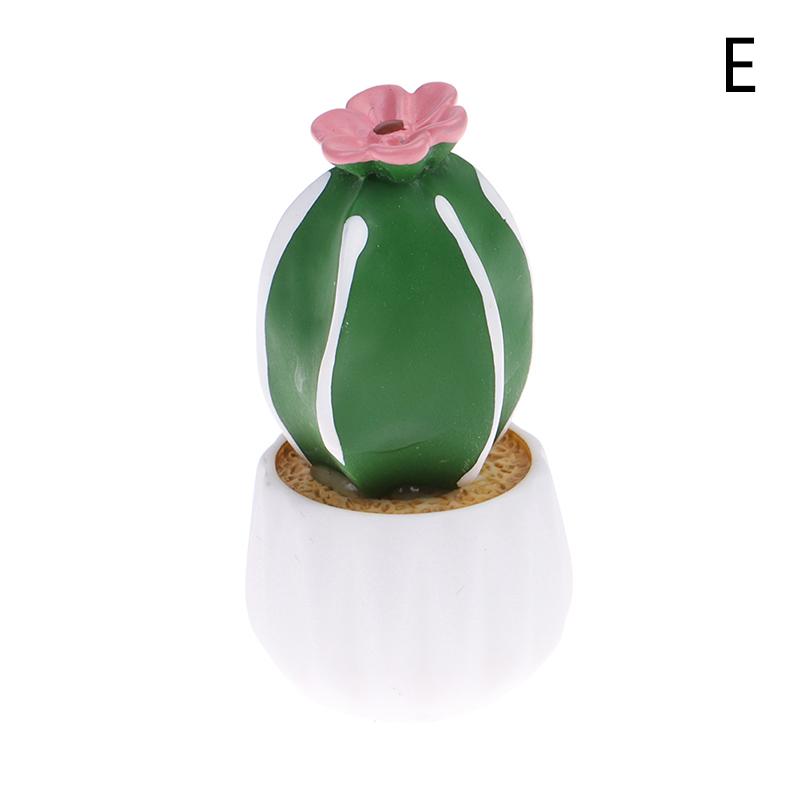 

Милое зеленое растение кактус маленький горшечный орнамент гаджет украшение для автомобиля интерьер as the picture