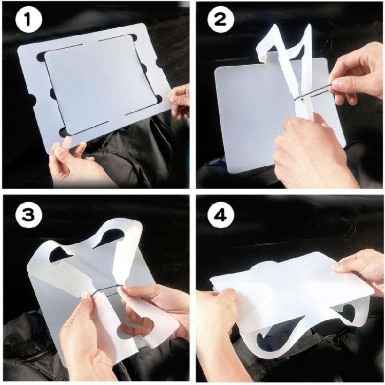 Einfacher Klapptisch Kompakt Tisch mit rutschfester Basis Wetterbeständiger Outdoor-Beistelltisch für Zusammenkünfte Kinderanlass