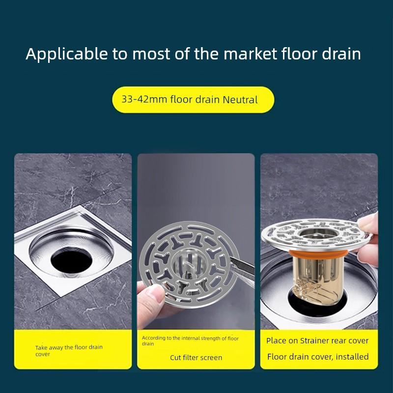 Floor Drain Deodorant Device Bathroom Sewer Anti-Odor Universal Inner Core Toilet Bathroom Insect-Proof Filter Cover Seal