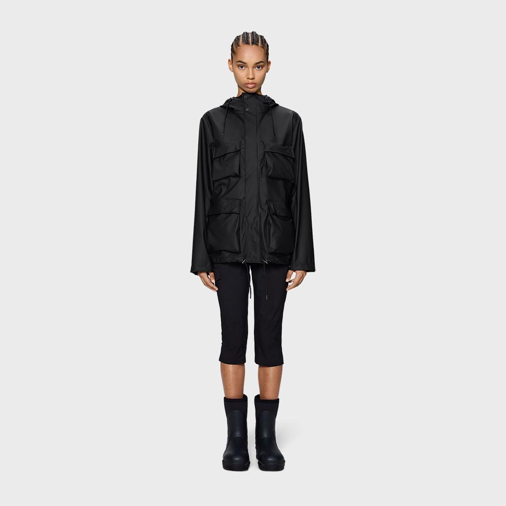 Rains Pocket Jacket - Black