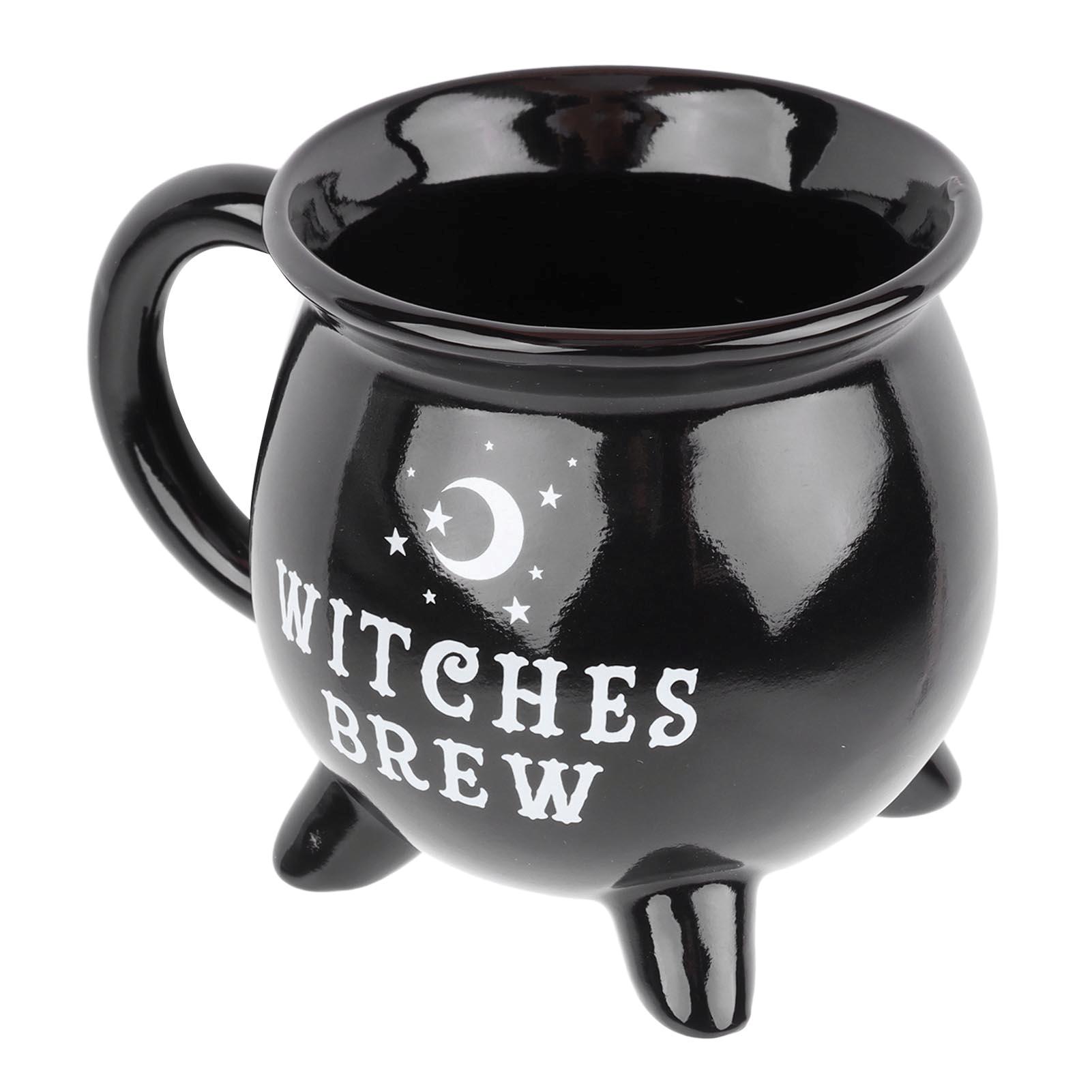 

Кружка-котел ведьмы 300 мл, герметичная кружка-котел ведьмы черного цвета для украшения на Хэллоуин, настольное украшение, кружка-котел ведьмы черного цвета 301-400ml