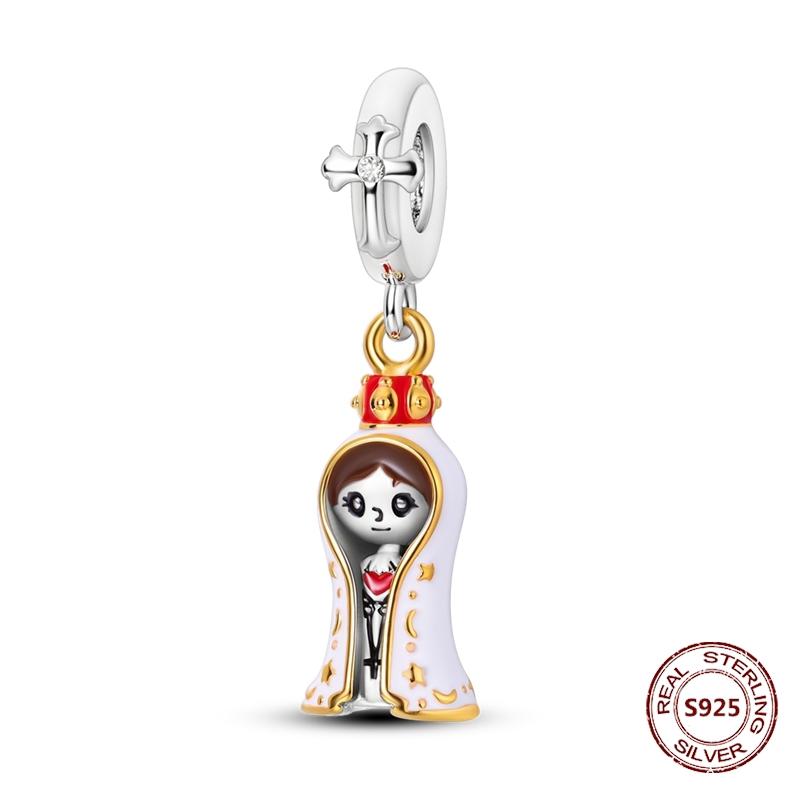 Teufelsaugen Anhänger 925 Kupfer Original Hand von Fatima Blauer Zirkon Kreuz Blaue Augen Charms Passend für Armband DIY Herstellung Zirkon Geschenk