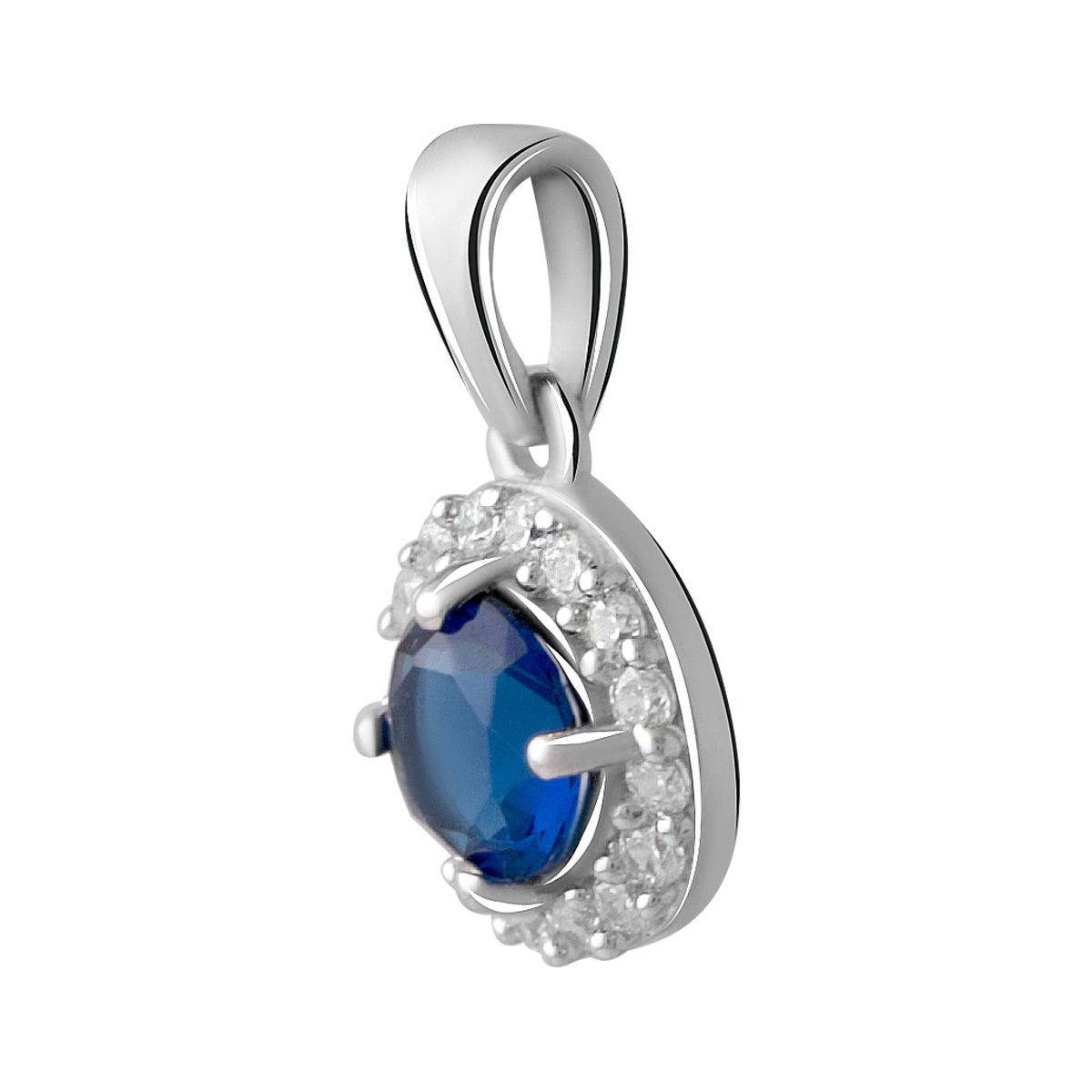 

Срібна підвіска із сапфіром nano 0.63ct (2017813) синій