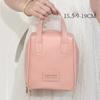 Bolsa de Maquillaje Portátil de Gran Capacidad para Niña con Asa Neceser para Mujer Estuche Organizador de Maquillaje Bolso de Mano Impermeable de Cuero PU