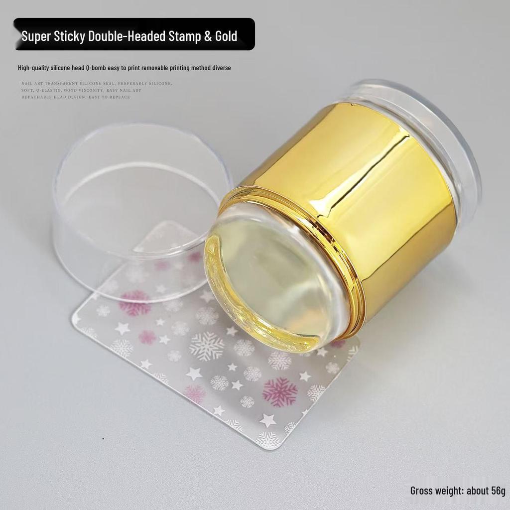 Silicone Nail Art Stamp: Double-Headed, Super Sticky, Transparent Lace, Butterfly & Floral Pattern Tool