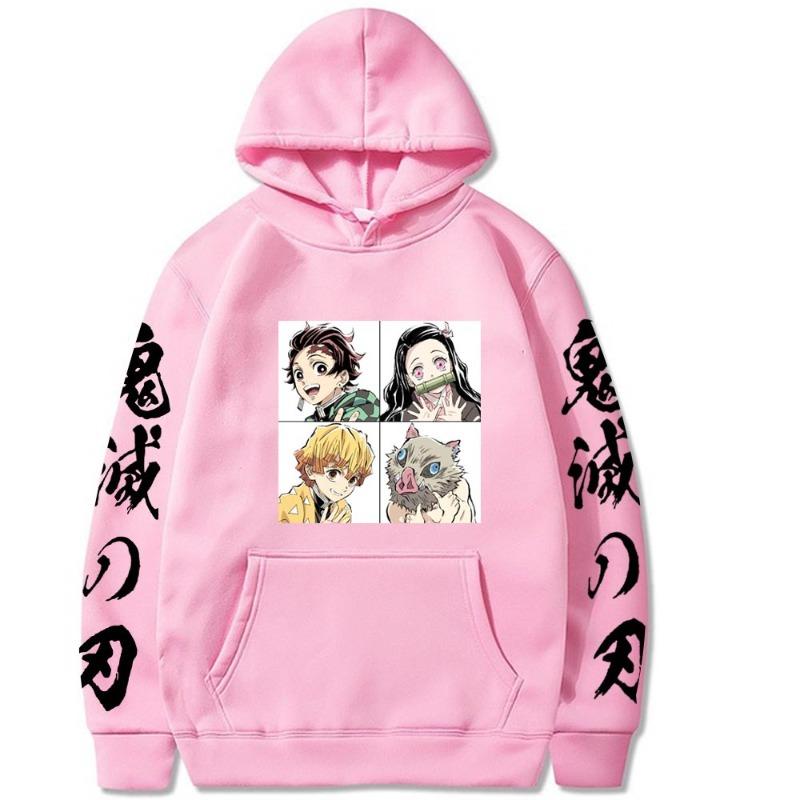 Japanese Animation Hoodie Men Women Sweatshirt Print Unisex Streetwear Hip Hop Style Autumn Winter Fashion Clothes