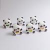 100pcs Kawaii 3D Resin Cartoon Animal Panda Miniatures Figurines Home Decor DIY Crafts Doll House Decorative Desktop Ornament