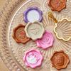 2/1pcs Wax Seal Stamp Molds Fixer Love Round Flower Shape DIY Tools Invitation Greeting Card Wedding Seals for 2.5cm Seal Stamp