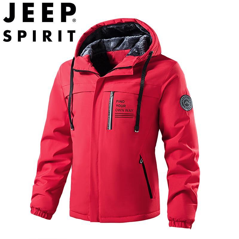 JEEP SPIRIT Men's Hooded Warm Padded Jacket