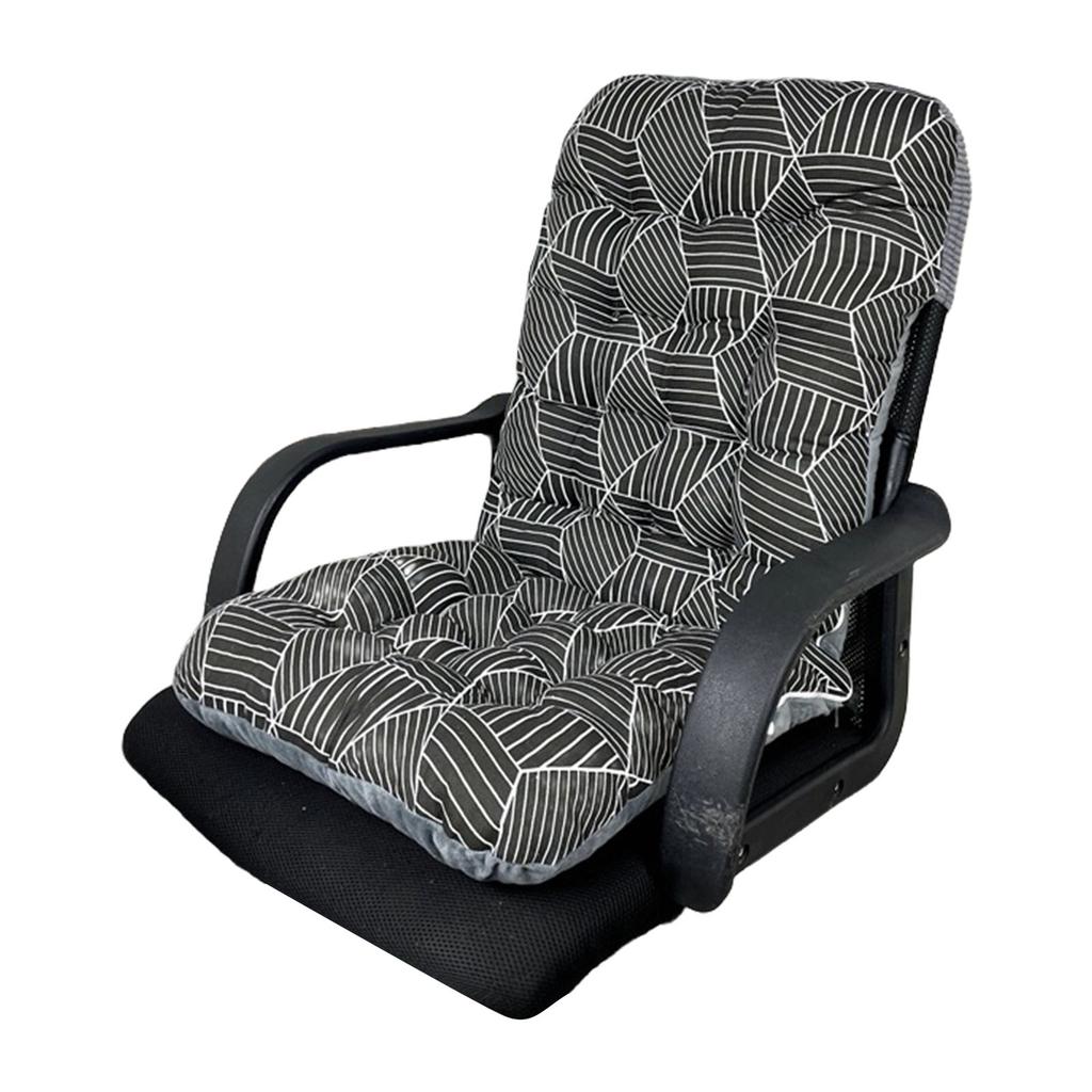 Soft High Back Chair Cushion with Elastic Straps for Garden Patio or Office Seating 40x80CM