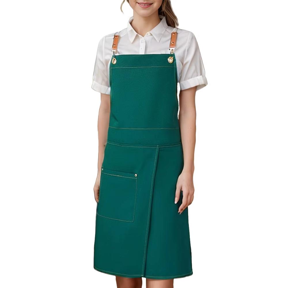 Wear-resistant Canvas Apron Waterproof Florist Apron Multi-functional Cafe Apron  Studio