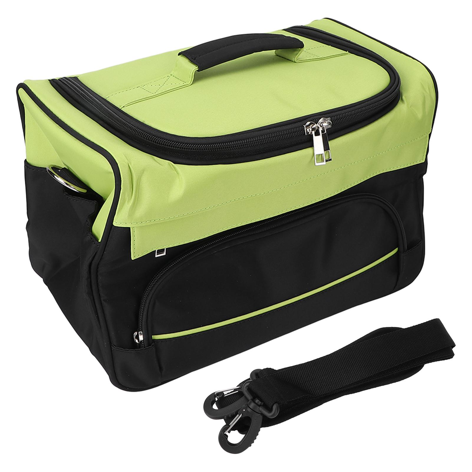 

Сумка для парикмахера, большая вместительная сумка для ножниц, расческа, сумка для парикмахерских инструментов с плечевым ремнем, зеленая