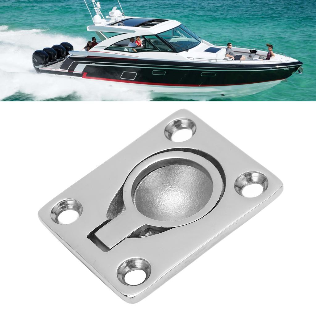 Boat Pull Flush Lift Stainless Steel Flush Mount Lifting Ring Pull Handle for Marine Boat