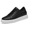 Nya höjdökande skor för män 6 8 10 cm Osynliga lyftare Sneakers Vit Läder Sport Zapatillas De Hombre Stor Storlek 45
