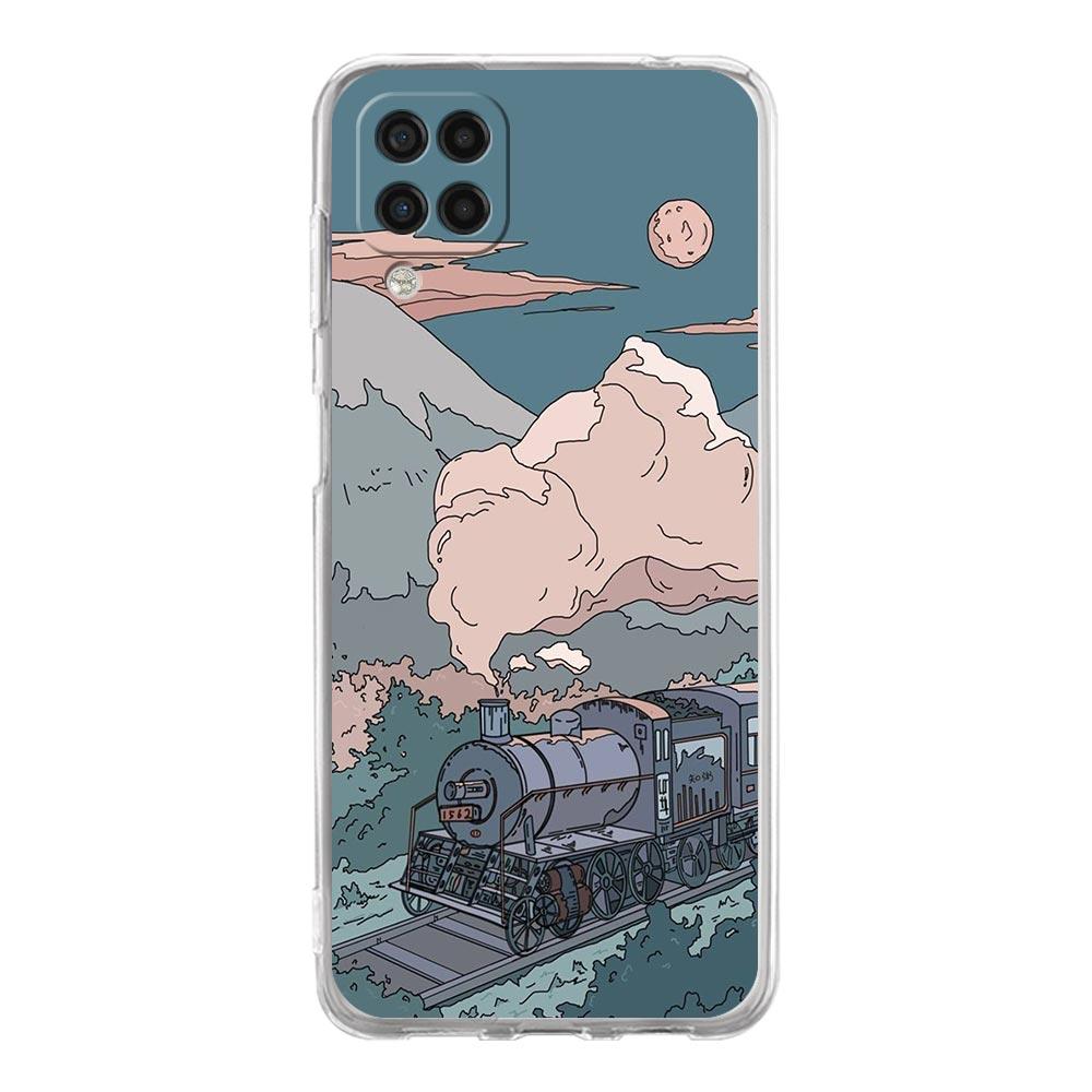 INS Japan Sunset Scenery Phone Case For Samsung A51 A71 A21S A12 A11 A31 A41 A01 A03S A22 A13 A33 A73 A53 A52 A32 5G A23 Cover