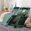 3D Print Anime Spy Family Blanket Soft Sofa Cover Throw Anya Blanket Fleece Tapestry Warm Bed Blankets for Bedroom Couch