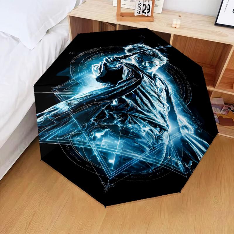 Magical Aura Witch Umbrella Folding umbrella, automatic umbrella 8-Frame for Travel, camping Use Gift for Halloween Christmas