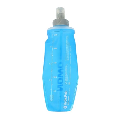 SALOMON Hydration Bottle, Foldable, Portable, 2022 Model, SOFT FLASK 250ml/8oz, 28oz (Soft Flask 250/8 28oz), LC1986400, Free Clear Blue