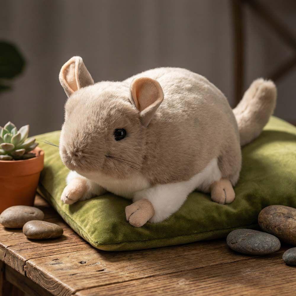 Lifelike Chinchilla Plush Toys Cozy Simulation Rat Doll Totoro Plush Doll  Children Companion