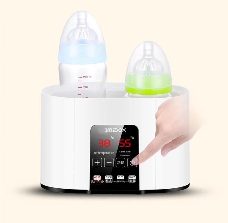 Cross-Border Dual Bottle Warmer: Multifunctional Milk & Baby Food Heater with Thawing & Constant Temperature Features