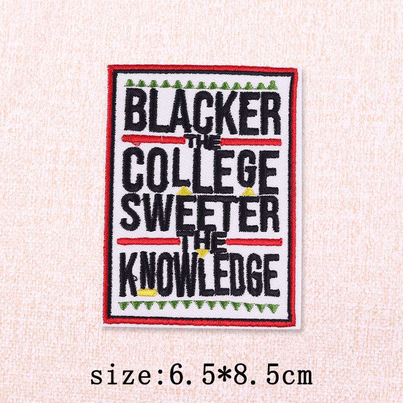 Black Girl Embroidery Patch Iron On Patches For Clothing Black Girl Magic Patches On Clothes DIY Sewing Ironing Patch Applique