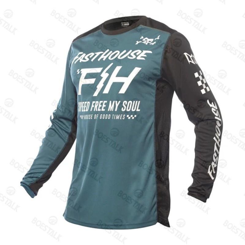FASTHOUSE Outdoor Sports Cross-Country Motorcycle Cycling Suits Quick-Dry Mountain Long-Sleeves Quick-Surrender