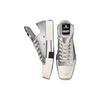Rick Owens X Converse TURBODRK Chuck 70 Low Silver Lacquer Unisex Sneakers Egret Black A01292C