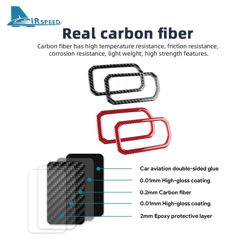 Real Soft Carbon Fiber Sticker Trim LHD RHD For Suzuki Jimny      2024 2025 Car Door Inner Handle Frame