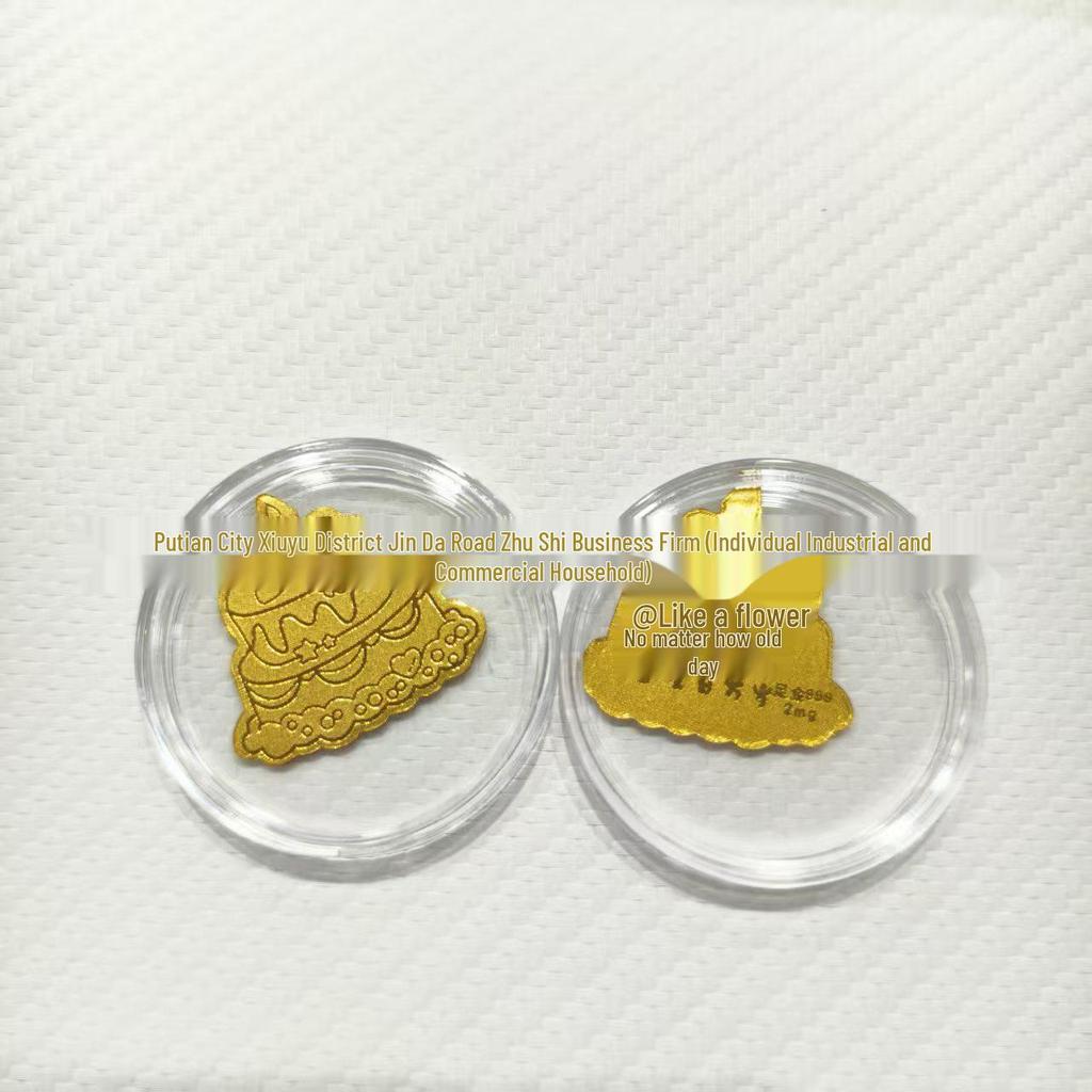 Gold 999 Pure Princess Phone Sticker for Luck and Prosperity