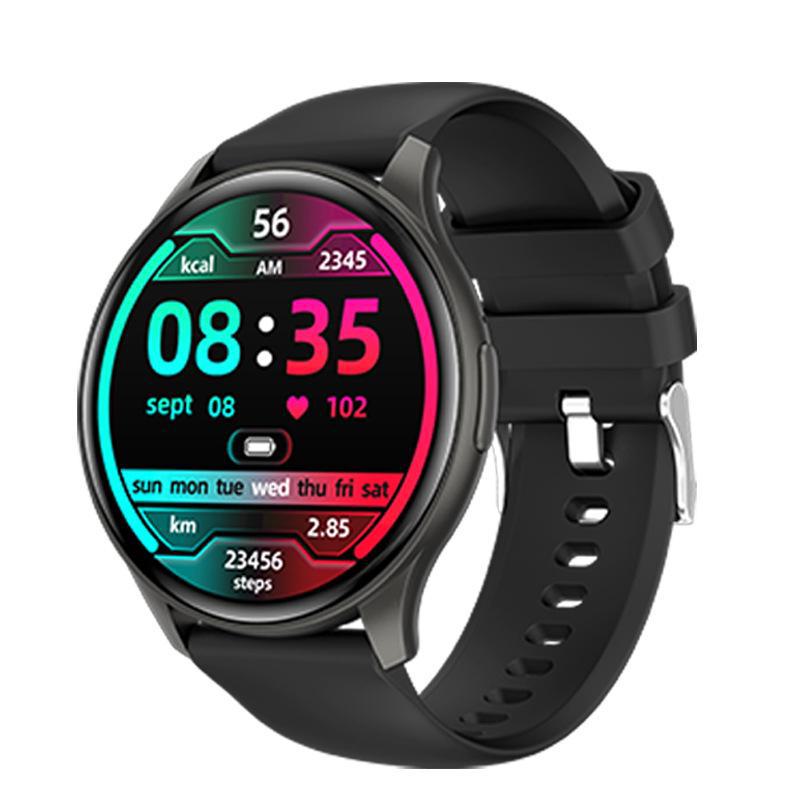 Temu Smartwatch ZW60: Herzfrequenz, Gesundheitsmonitor, Bluetooth-Anruf, runder Bildschirm, Fitnessarmband für Damen