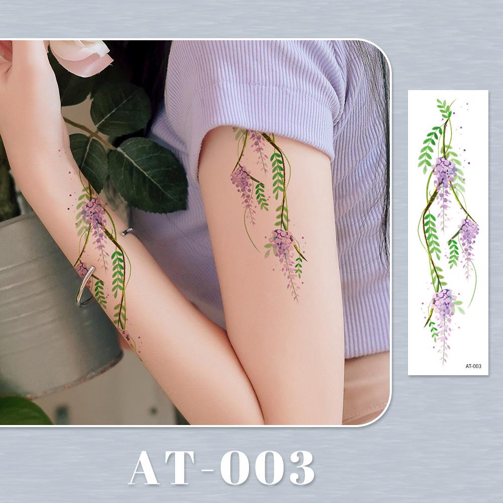 Rikaron Laser-Engraved Rose Tattoo Sticker – Non-Reflective Cute Collarbone Design