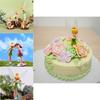 Flower Fairy Miniature Dollhouse Garden Decor Set Of 6 Fly Wing Figures Hand-painted Plastic Material 5-10cm Size