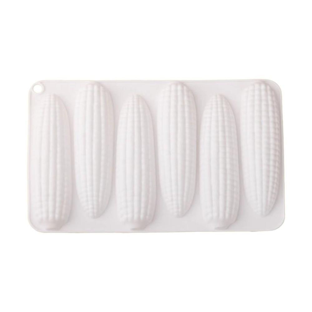 Food Grade Silicone Corn Silicone Molds 6-Cell Corn Baking Molds New Mousse Cake Mould  Home Baking
