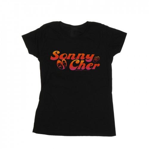 

Sonny & Cher Womens/Ladies Gradient Logo Cotton T-Shirt