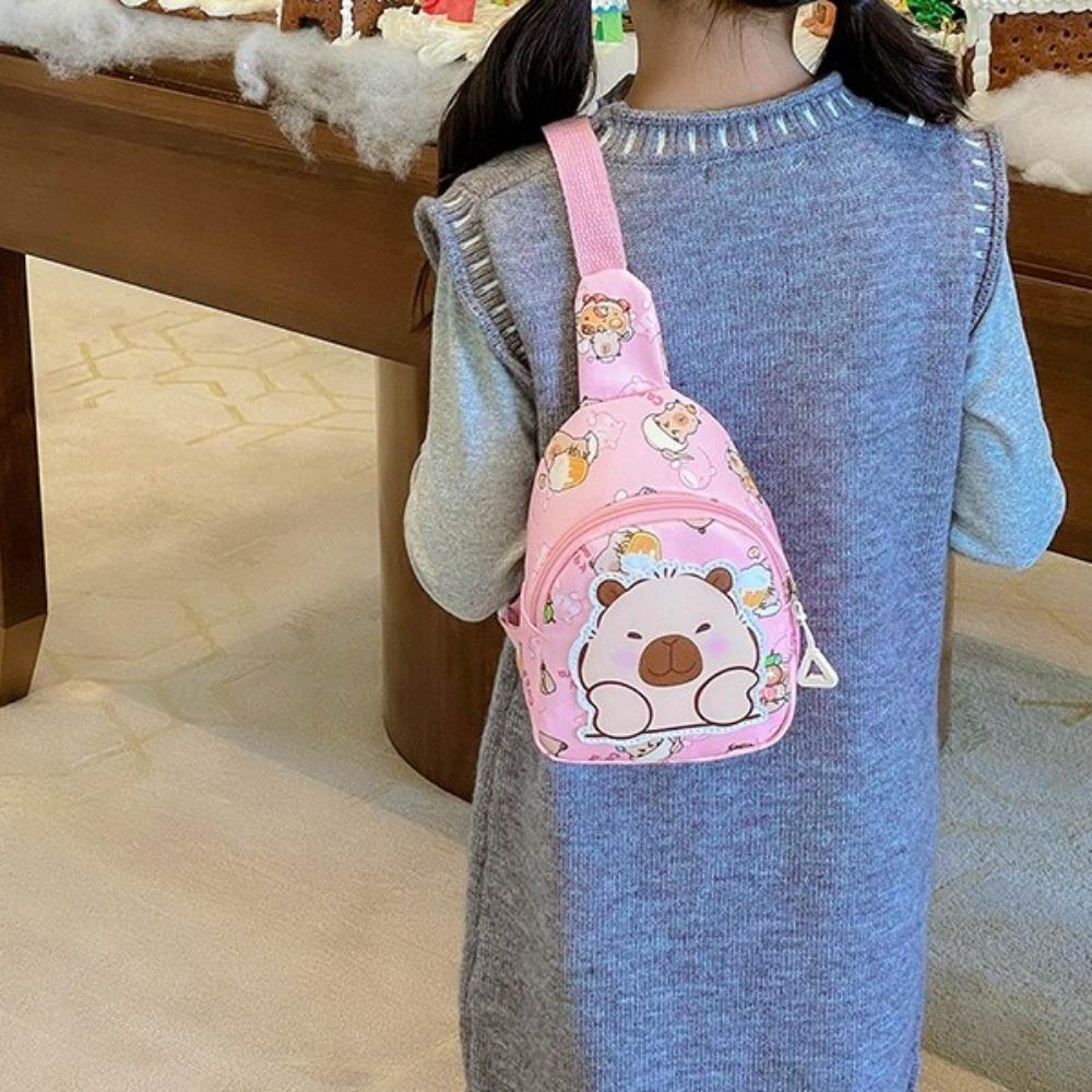 Large Capacity Kids Chest Bag Cute Cartoon Children's Waist Packs Creative Crossbody Bag