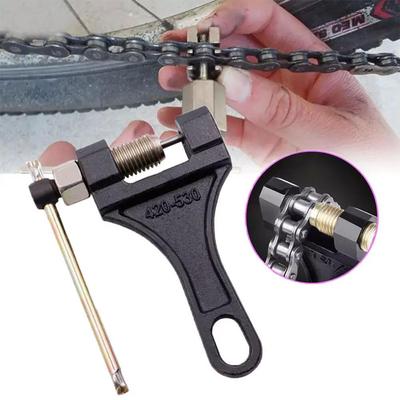 Motorcycle Chain Breaker Chain Link Removal Separator Motor Chain Riveting Breaker Parts 420-530 Motorcycle Repair Tool Too Z5q8