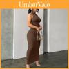 Slip Dress Summer Knit Fabric Backless High Waist For Party Wear