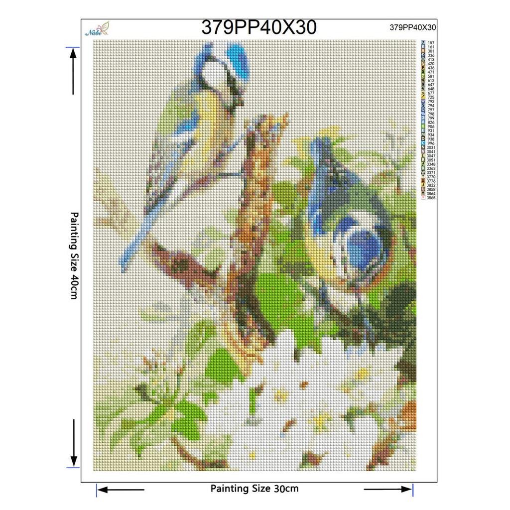 Diy Diamond Painting Bird Full Round Rhinestones Cross Stitch Crystal Embroidery Flower Home Decor