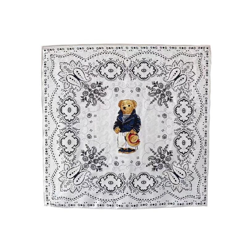 NINA SOLOR Jacquard Mulberry Silk Square Scarf