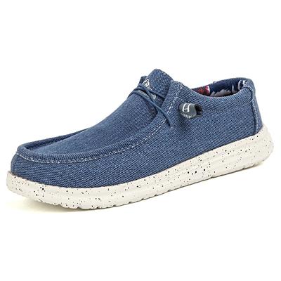 Sapatos de lona masculinos da moda verão, alpargatas, sapatos casuais respiráveis, mocassins masculinos, confortáveis, ultraleves, sapatos náuticos preguiçosos, tamanhos grandes 39-48