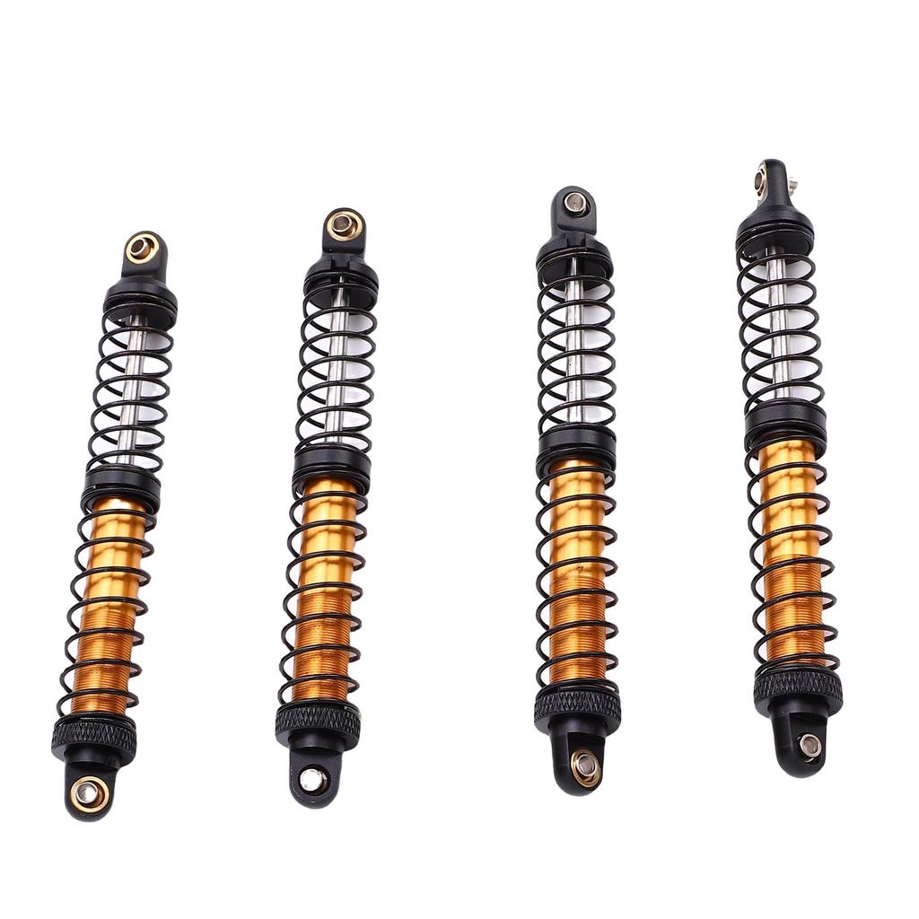 4pcs 110mm RC Shock Absorber Damper Dual Stage Spring Shocks for 1 10 RC Crawler Car Upgrade Parts Gold