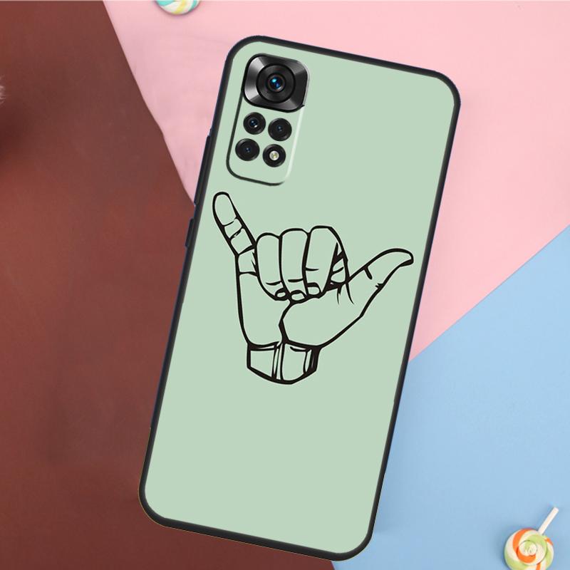 Surfer Surf Hang Loose Cover For Xiaomi Redmi Note 14 13 Pro 12 11 9 10 9S 10S 11S 12S Redmi 14C 10C 12C 13C Case
