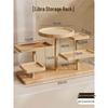 Solid Wood Creative Display Stand for Jewelry, Figurines, Snacks, and Succulents