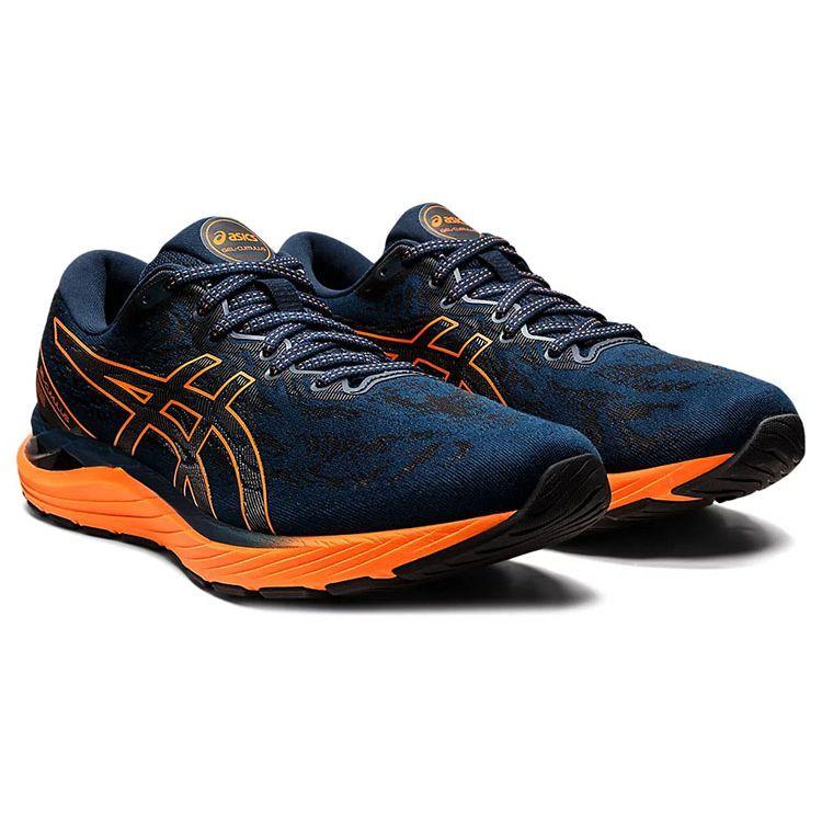 Asics Gel Cumulus 23 French Blue Shocking Orange Men Sneakers 1011B012-408
