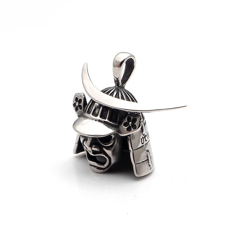 Classic Samurai Helmet Pendant Retro Japanese Style Old Warrior