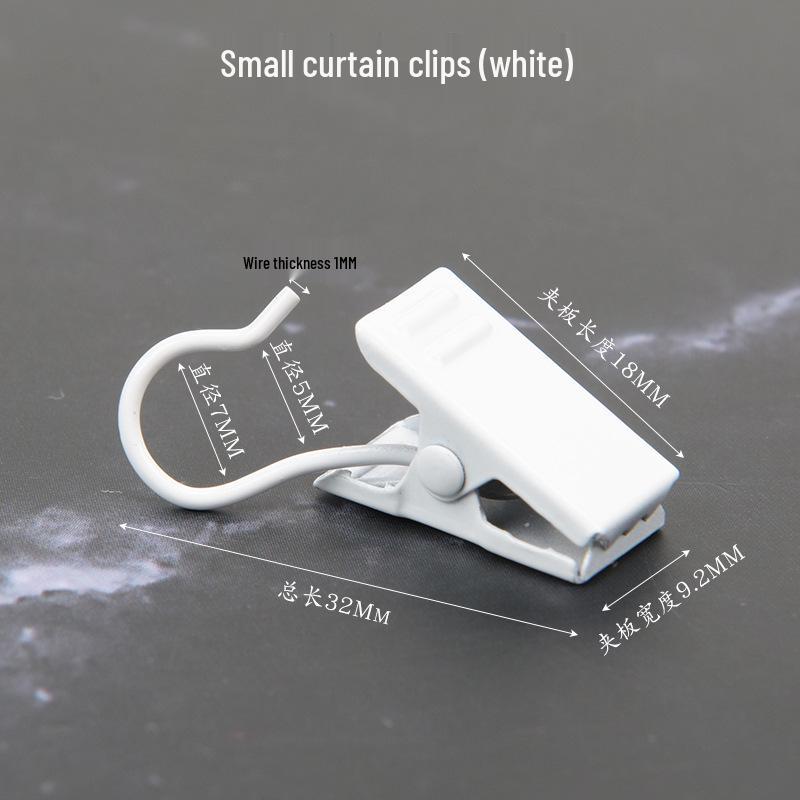 Heavy-Duty Stainless Steel Curtain Clip Hooks
