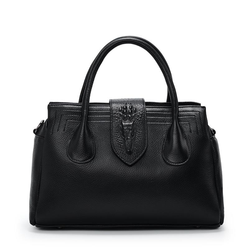 First Layer Cowhide Women's Bag New Versatile One-shoulder Crossbody Bag Fashionable Women's Bag Handbag Handbag Female Style