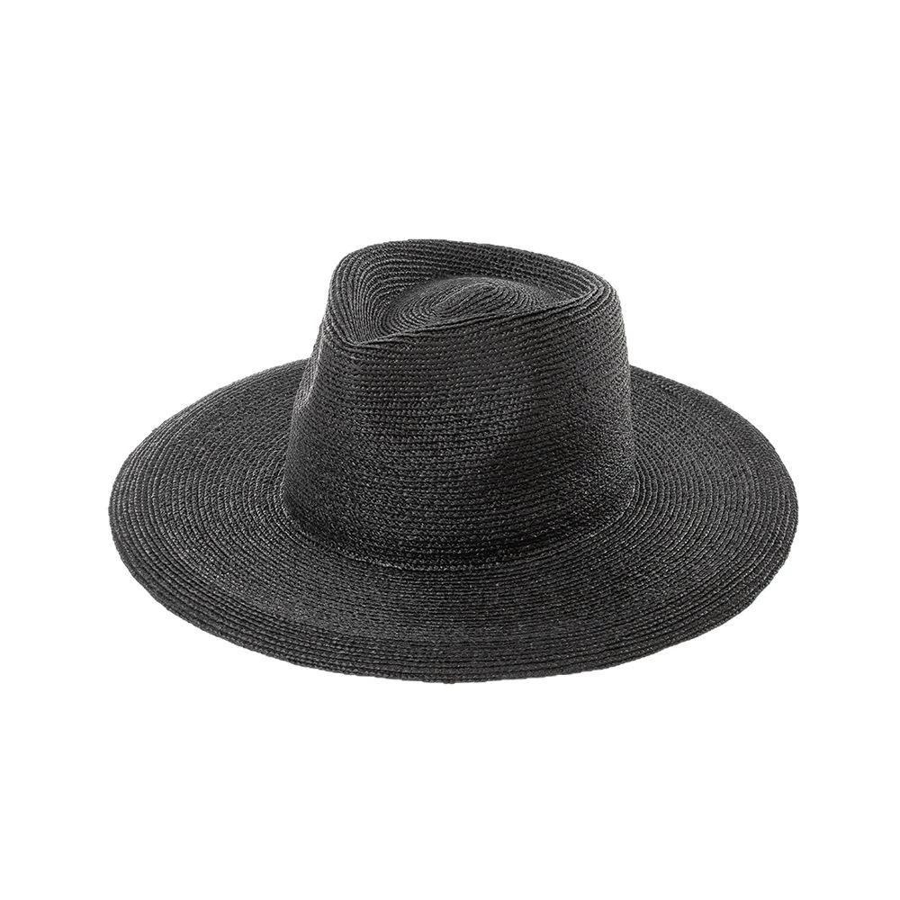 202601-hh5395A Breathable ins chic summer solid Natural raffia grass classic fedoras cap men women panama jazz hat
