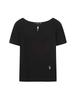 Deobiakaibeu [The B] Women'S C/P Square Neck Crop T-Shirt Black
